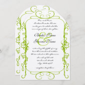 Apple Green Antiek Lijst Uitnodiging (Voorkant / Achterkant)