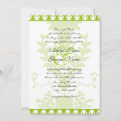 Apple Green Antique Urn Wedding Invitation Kaart (Voorkant)