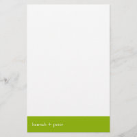 Apple Green Banner:: Stationery