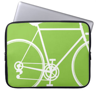 Apple green bike-design laptophoes laptop sleeve