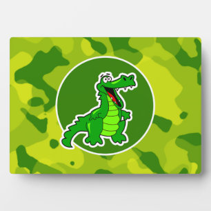 Apple Green Camo; Alligator, Gator Fotoplaat