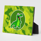 Apple Green Camo; Alligator, Gator Fotoplaat (Zijkant)