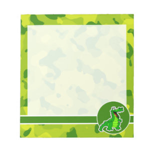Apple Green Camo; Alligator, Gator Notitieblok