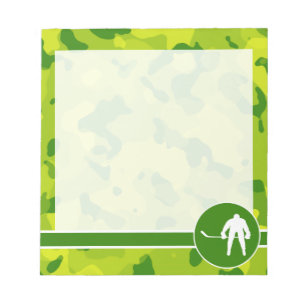 Apple Green Camo; Hockey Notitieblok