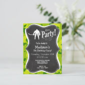 Apple Green Camo; Hockey Uitnodiging Briefkaart (Staand voorkant)