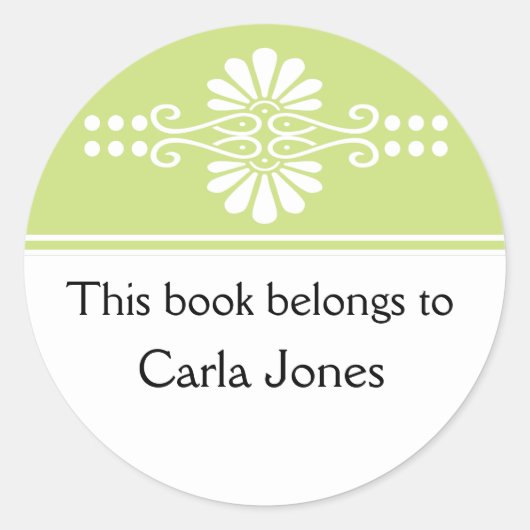 Apple Green Ce Livre Appartient Aux Étiquettes (Devant)