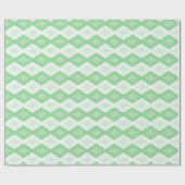 Apple green diamond pattern cadeaupapier (Vlak)