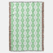 Apple green diamond pattern deken (Voorkant Verticaal)