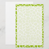 Apple Green Giraffe Animal Print Briefpapier (Voorkant / Achterkant)