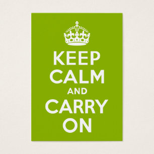 Apple Green Keep Calm en Draag door Visitekaartjes
