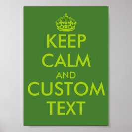 Apple green KeepCalm-posters | Gepersonaliseerde t Poster