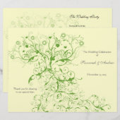 Apple Green Love Bird Swirls Program (Voorkant / Achterkant)