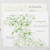 Apple Green Love Bird Swirls Program (Voorkant / Achterkant)