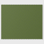 Apple Green, Navy Blu Large Chevron ZigZag Pattern Cadeaupapier (Vlak)