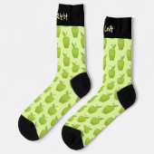 Apple Green Pattern Socks Sokken (Links)