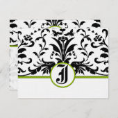 Apple Green Response Kaart- RSVP Kaartje (Voorkant / Achterkant)