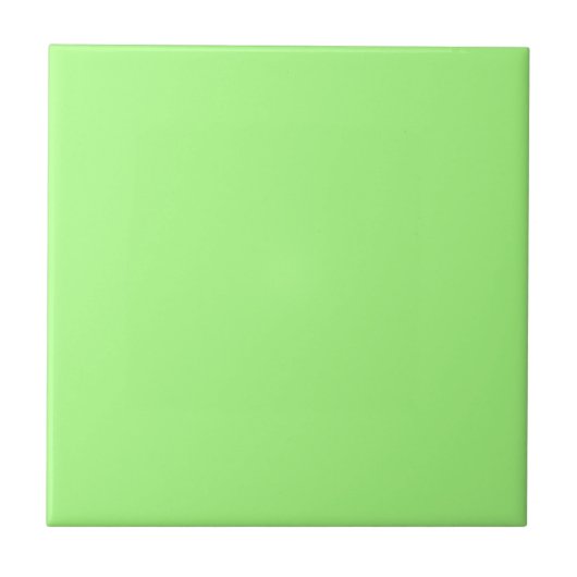 Apple Green Solid Color Tile Tegeltje (Voorkant)