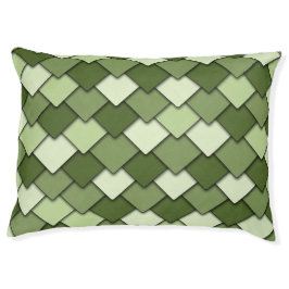 Apple Green Square and Diamond Pattern Hondenbed