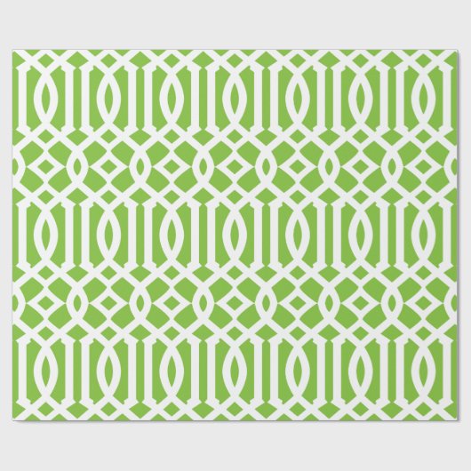 Apple Green Trellis | Gift Wrap Cadeaupapier (Vlak)