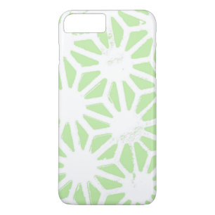 Apple groen geometrisch patroon 	iPhone 8 plus / 7 plus hoesje