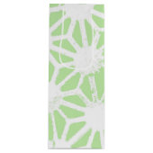 Apple groen geometrisch patroon wijn cadeautas (Voorkant)