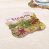 Apple Harvest Happy Thanksgiving Kartonnen Onderzetters (Gekanteld)