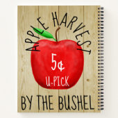 Apple Harvest  Sign Notitieboek (Achterkant)