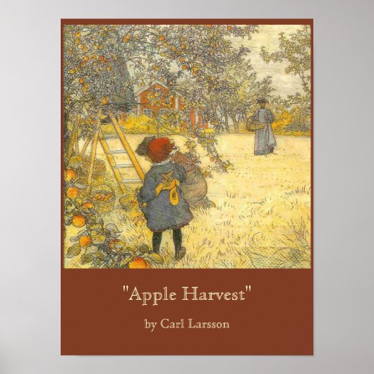 Apple Harvest van Carl Larsson Poster (Voorkant)
