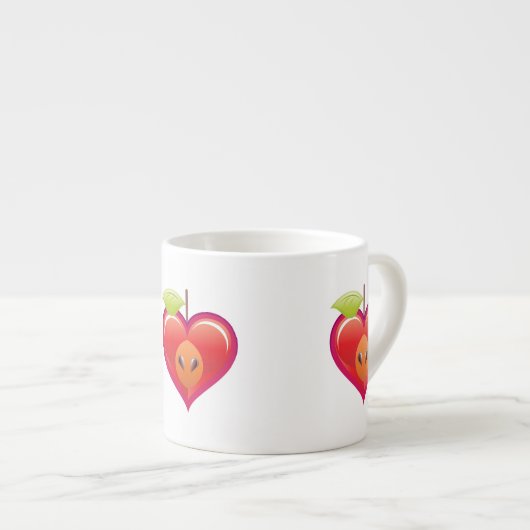 Apple Heart Espresso Kop (Voorkant rechts)