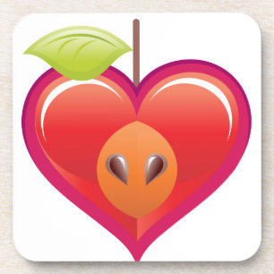 Apple Heart Onderzetter
