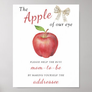 Apple - Help de bezige aanstaande moeder geadresse Poster