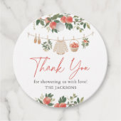 Apple Herfst Baby shower Bedankjes Labels (Voorkant)