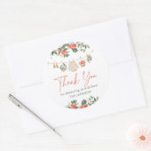 Apple Herfst Baby shower Ronde Sticker (Envelop)