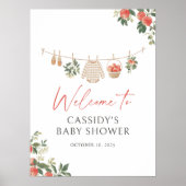 Apple Herfst Baby shower welkomstbord Poster (Voorkant)