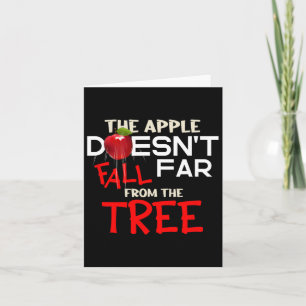 Apple Herfst niet ver van de boomappelpluk Kaart