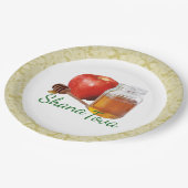 Apple Honey Brocade Rosh Hashanah Paper Bord (Gekanteld)