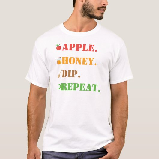 Apple Honey Dip Herhalen T-shirt (Voorkant)