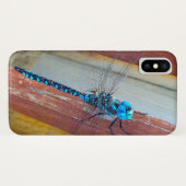 Apple I Phone X Insect hoesje " Dragonfly High" (Achterkant (horizontaal))