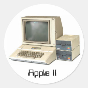 Apple II Ronde Sticker