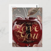 Apple, ik hou van je briefkaart (Voorkant / Achterkant)