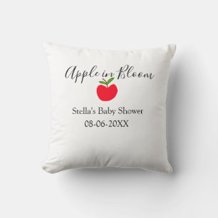 Apple in bloei baby shower rode appel naam datum kussen