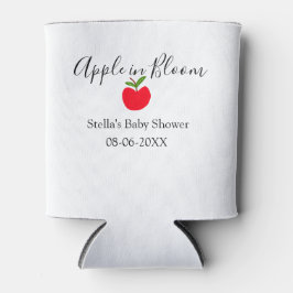 Apple in bloom baby shower red apple name date  blikjeskoeler