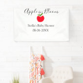 Apple in bloom baby shower red apple name date  spandoek (Insitu)