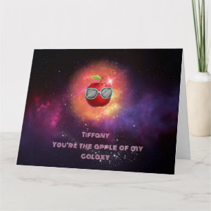 Apple in een dankbare Galaxy-bedankkaart Bedankkaart