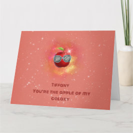 Apple in een dankbare Galaxy-bedankkaart Bedankkaart