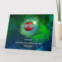 Apple in een dankbare Galaxy-bedankkaart Bedankkaart