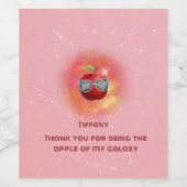 Apple in Thankful Galaxy Wijn Etiket (Enkel label)