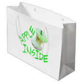 Apple Inside Large Cadeauzakje (Achterkant Gekanteld)