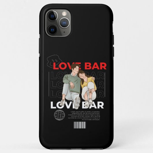 Apple iPhone 11 Pro Max coque de barre d'amour (Dos)