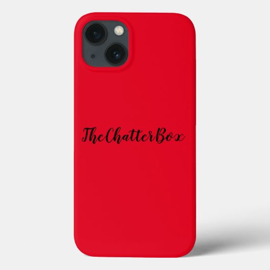 apple iphone 13 hoesje CHATTERBOX kunst en design (Achterkant)